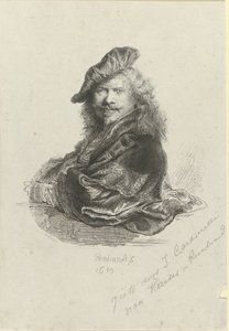 Portrett av Rembrandt Harmensz. fra Rhinen av Giovanni Caramelli