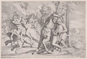 Utdannelsen til Achilles, 1650-55. av Giovanni Cesare Testa