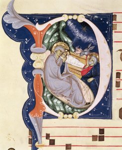 Ms 561 f.31v Historikert initial 