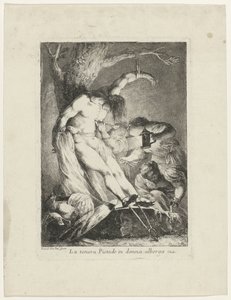Saint Sebastian tatt vare på av Saint Irene La tenera pietade in donna alberga (tittel på objekt) av Giovanni David