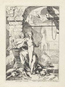 Daedalus gir Ikaros vingene av Giovanni David