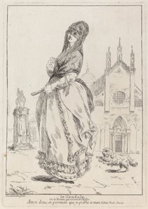 Le Zendale (Kvinne i hette, eller kvinnen som vender tilbake fra kirken)