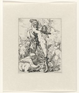 Putti ofrer guden Terminus