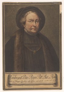 Portrett av kunstneren Rembrandt Harmensz. fra Rhinen Portretter av artister (serietittel)