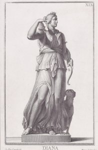 Statue av Diana, 1734.