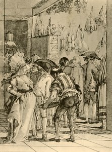 En butikk med røkte varer, 1791, 1928 av Giovanni Domenico Tiepolo