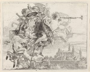 Våpen til Karl Philipp von Greiffenklau, prinsbiskop av Würzburg av Giovanni Domenico Tiepolo