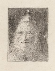 Skjegget gammel mann med hatt, fra Raccolta di Teste (Samling av hoder) av Giovanni Domenico Tiepolo