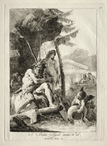 Elvefigurer. av Giovanni Domenico Tiepolo