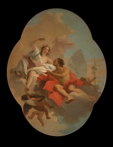 Flora og Zephyr av Giovanni Domenico Tiepolo
