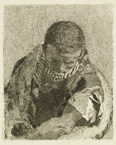 Leder for en Moor som bøyer seg fremover av Giovanni Domenico Tiepolo