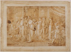 «På plassen» av Giovanni Domenico Tiepolo