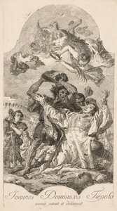 St. Stefans martyrium av Giovanni Domenico Tiepolo