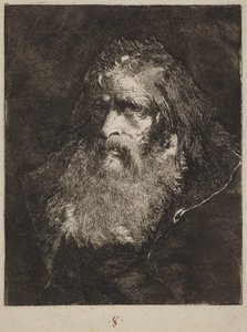 Gammel mann med bar hode av Giovanni Domenico Tiepolo
