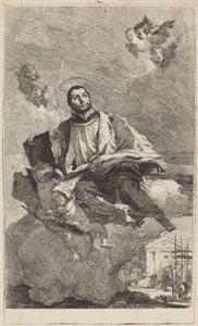 Saint Gaetano av Thiene av Giovanni Domenico Tiepolo