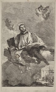 Den hellige Kajetan av Thiene av Giovanni Domenico Tiepolo
