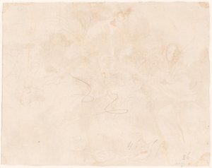 Skisse for flukten til Egypt [verso] av Giovanni Domenico Tiepolo