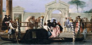 Gondolens avgang, midten av 1760-tallet.