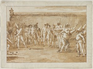 The Game of Bowls, 1790-tallet. av Giovanni Domenico Tiepolo