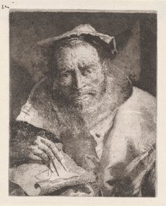 Matematikeren, fra Raccolta di Teste (Samling av hoder) av Giovanni Domenico Tiepolo