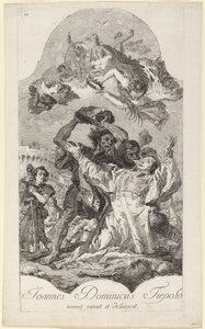 Steiningen av den hellige Stefanus av Giovanni Domenico Tiepolo