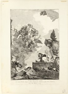 The Virgin vises til St. Simon Stock av Giovanni Domenico Tiepolo