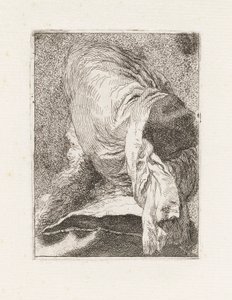 Turk sett bakfra, fra Raccolta di Teste (samling av hoder) av Giovanni Domenico Tiepolo