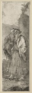 To gamle menn i et landskap av Giovanni Domenico Tiepolo
