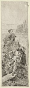 To bønder. av Giovanni Domenico Tiepolo