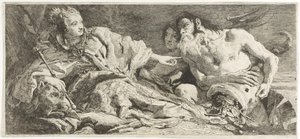 Venezia mottar Neptuns hyllest av Giovanni Domenico Tiepolo