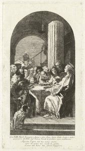 Det siste måltid av Giovanni Domenico Tiepolo after Giovanni Battista Tiepolo