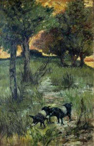 Italia, Firenze, griser på beite av Giovanni Fattori