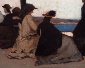La rotunda de Palmieri (La Rotonda di Palmieri) Detaljmaleri av Giovanni Fattori (1825-1908) av Giovanni Fattori