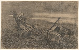 Små esler i hvile av Giovanni Fattori