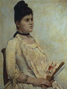Portrett av stedatter Giulia Marinelli av Giovanni Fattori