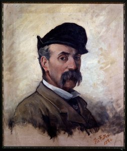 Selvportrett i en alder av 59 (maleri av Giovanni Fattori