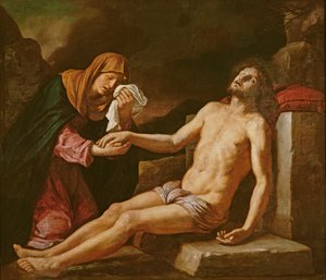 Jesus sørget av jomfruen