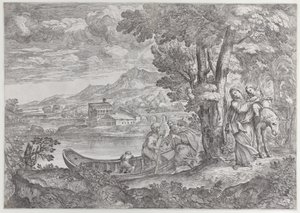 Landskap med flukten inn i Egypt, 1626-80., 1626-80.