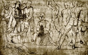 Steining av St. Stefan av Giovanni Francesco Penni
