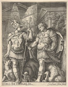 To romerske soldater, 1600-tallet. av Giovanni Francesco Venturini