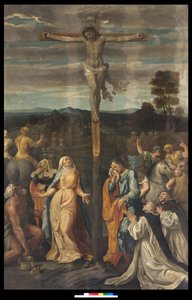 Korsfestelse, 1541-45 av Giovanni Fratino