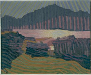 Utsikt over Capolago, ca. 1907. av Giovanni Giacometti