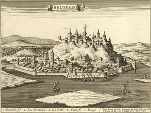 Beograd slott (Giovanni Giacomo De Rossi, 1683) av Giovanni Giacomo De Rossi