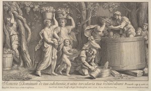 Vintage scene, 1704. av Giovanni Girolamo Frezza