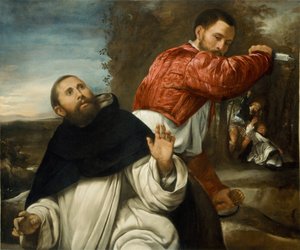St. Peter Martyrs død, 153035. av Giovanni Girolamo Savoldo