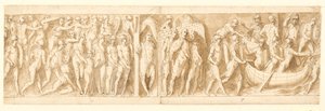 32 eksemplarer etter kolonnen til Marcus Aurelius, Piazza Colonna i Roma av Giovanni Guerra