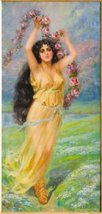 Young Nymph (olje på lerret)