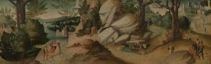 Scener fra en legende, sannsynligvis ca. 1515–1520 (olje på lerret) av Giovanni Larciani