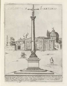 Kolonne i San Antonio Colonna a S. Antonio (tittel på objekt) Moderne og gamle monumenter og bygninger i Roma (serietittel) Ornamenti di fabriche antichi et moderni dell