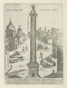 Trajans søyle i Roma Colonna di Traiano imp. (tittel på objekt) Moderne og gamle monumenter og bygninger i Roma (serietittel) Ornamenti di fabriche antichi et moderni dell